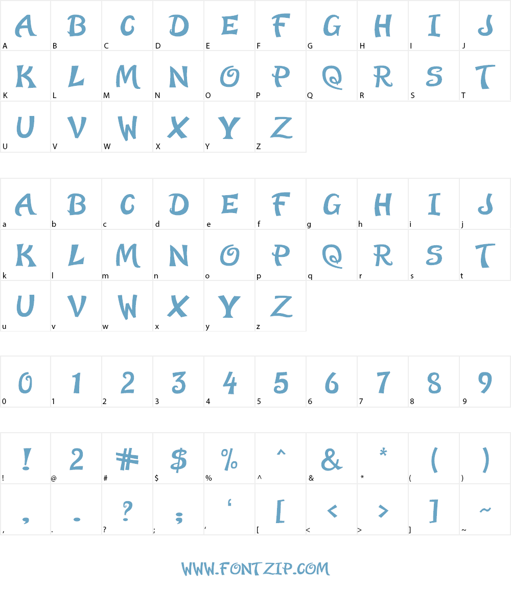 Early Halloween Adventures Font Character